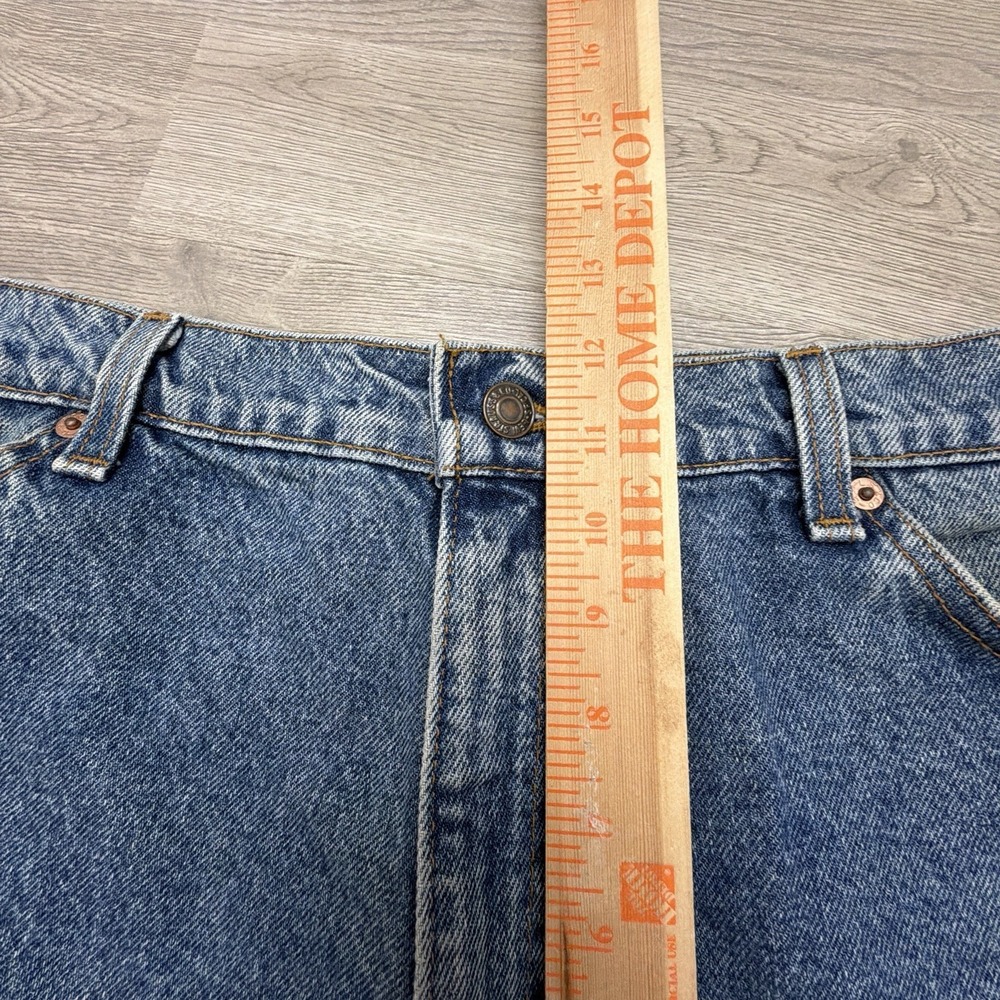 Vintage Levi's 550 Orange Tab Jeans Mens 35x32 USA Relaxed Tapered Medium Wash - Picture 11 of 14